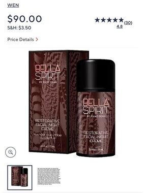 WEN Bella Spirit Facial Crème - Brown and Rose-Gold Accents